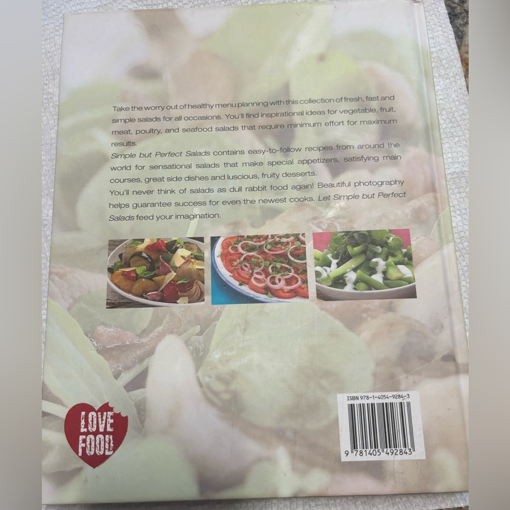 Simple But‎ Perfect Salads: The Taste of Summer All Year Round - Hardcover - Picture 4 of 4